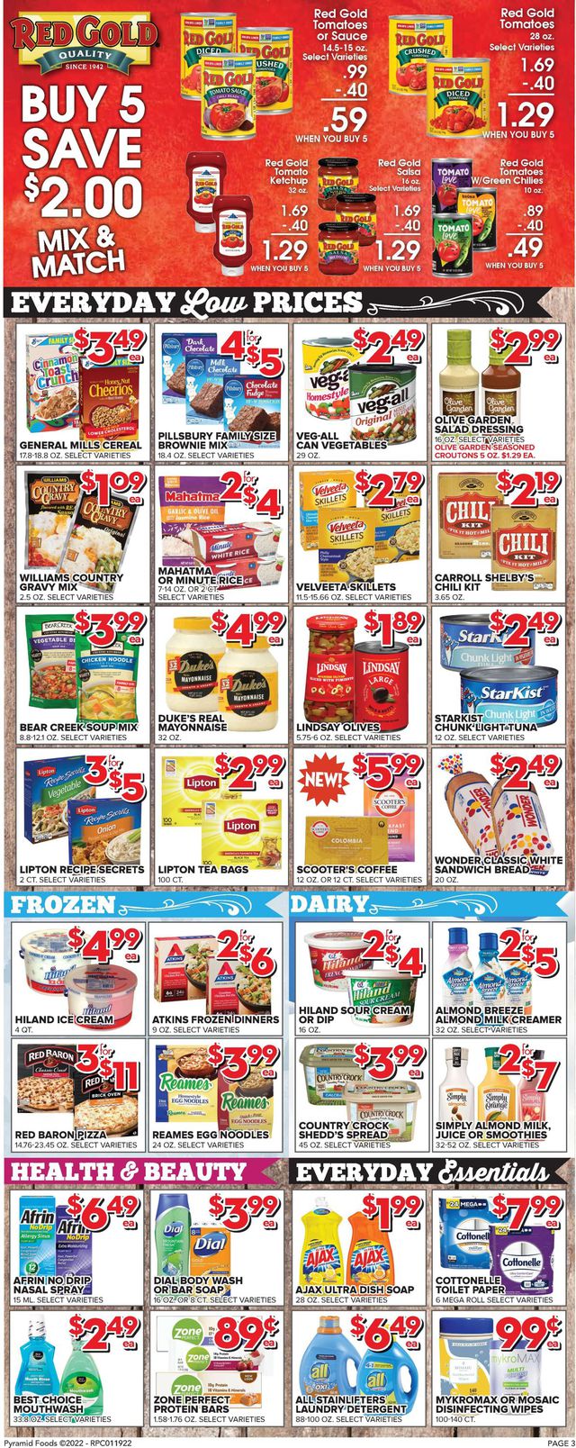 Price Cutter Ad from 01/19/2022