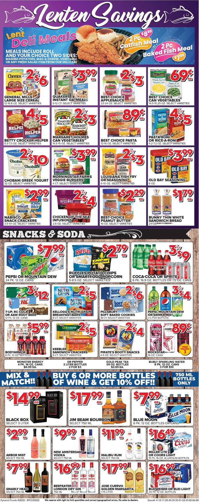 Price Cutter Ad from 03/02/2022
