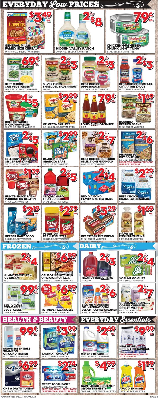 Price Cutter Ad from 03/09/2022