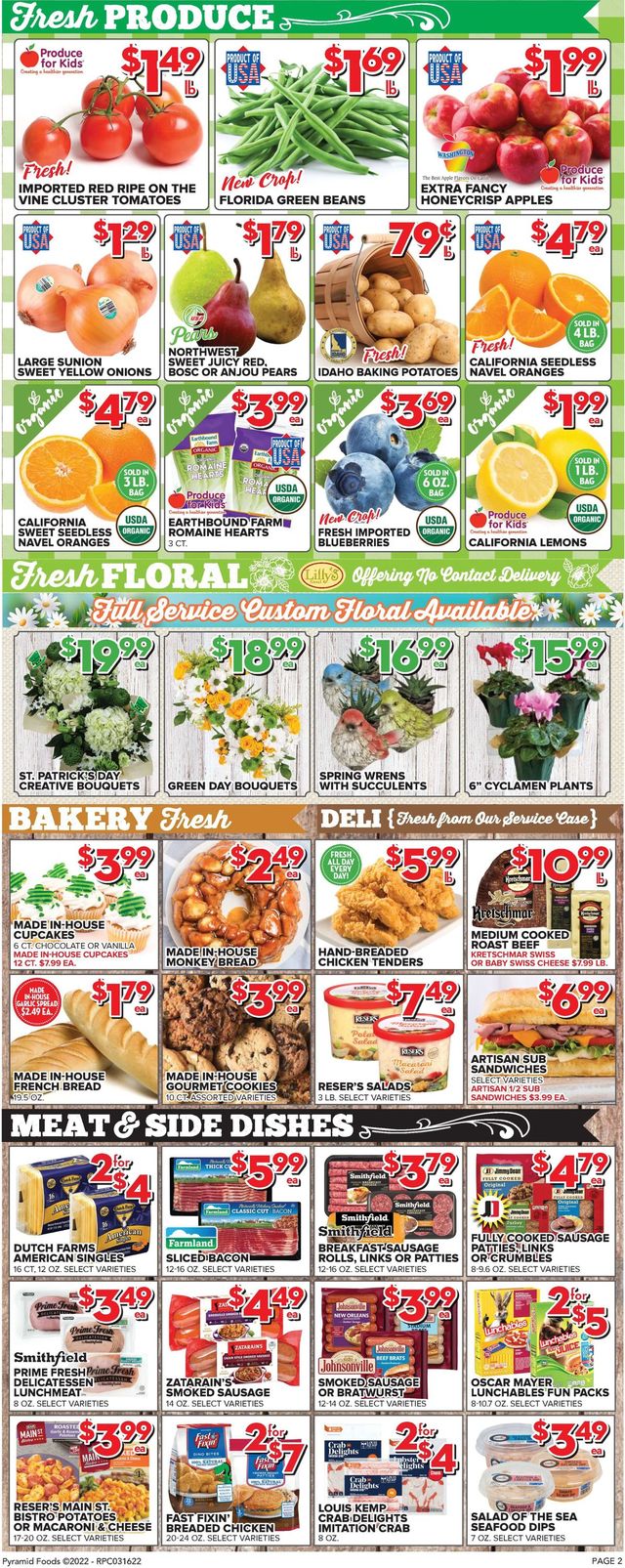 Price Cutter Ad from 03/16/2022