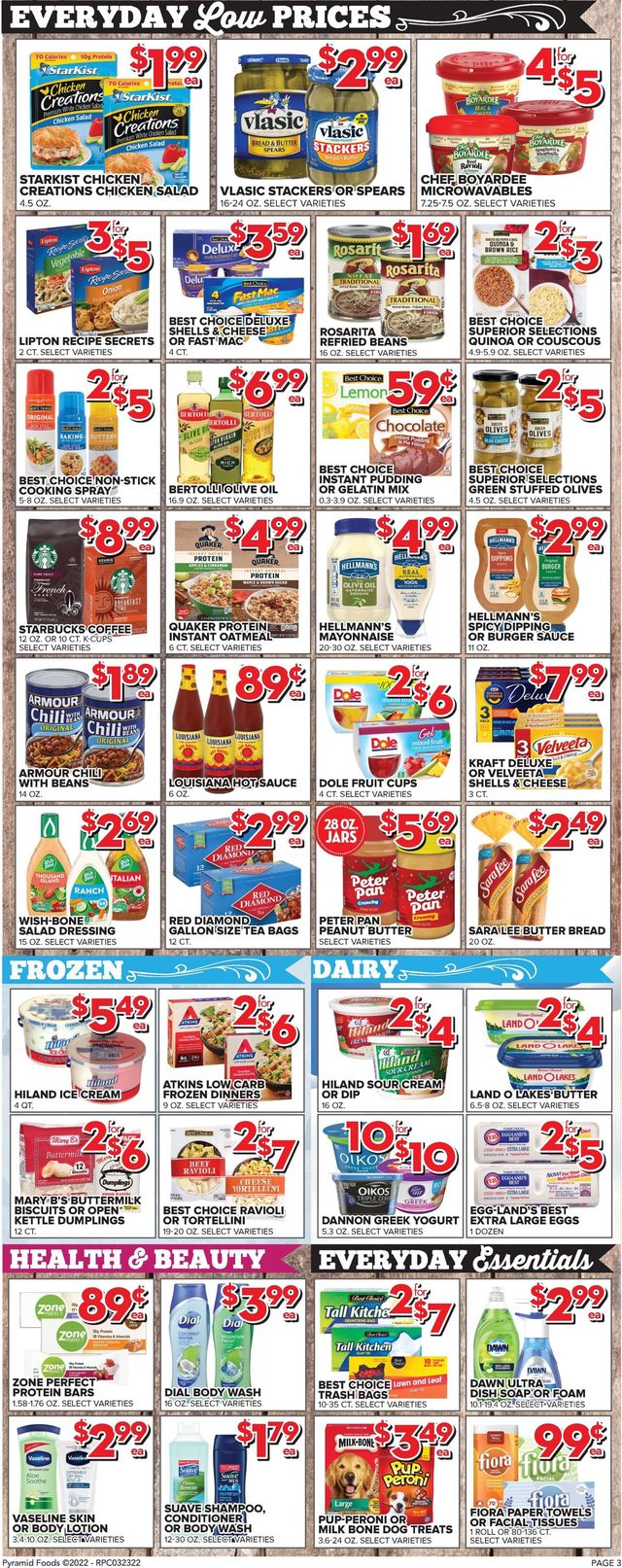 Price Cutter Ad from 03/23/2022