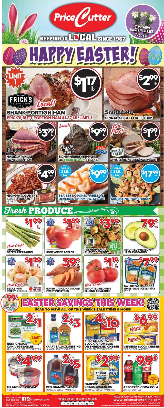 Price Cutter Ad from 04/13/2022
