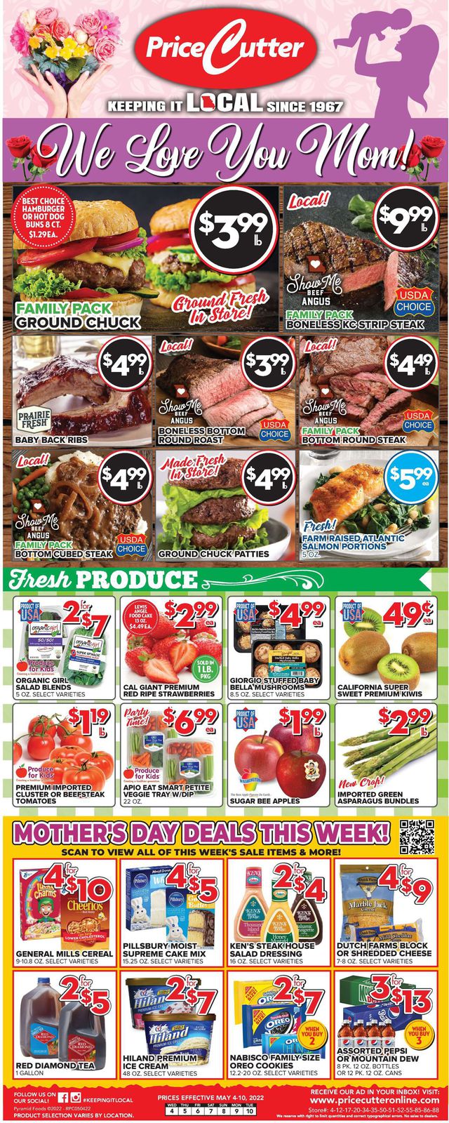 Price Cutter Ad from 05/04/2022