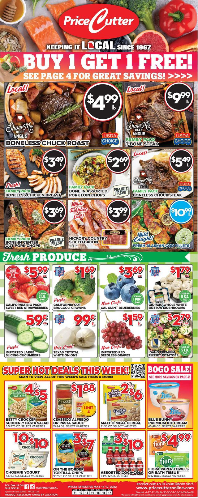 Price Cutter Ad from 05/11/2022