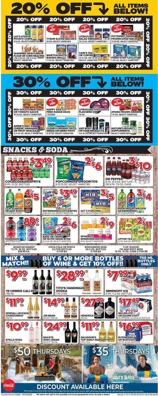 Price Cutter Ad from 06/08/2022