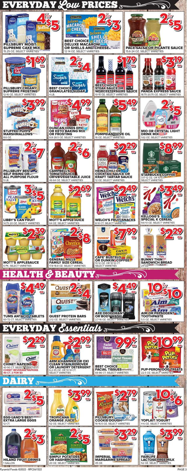 Price Cutter Ad from 06/15/2022