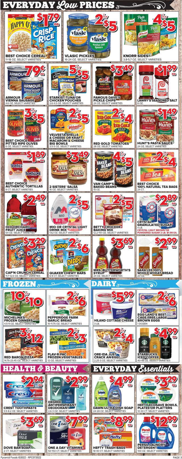 Price Cutter Ad from 07/20/2022