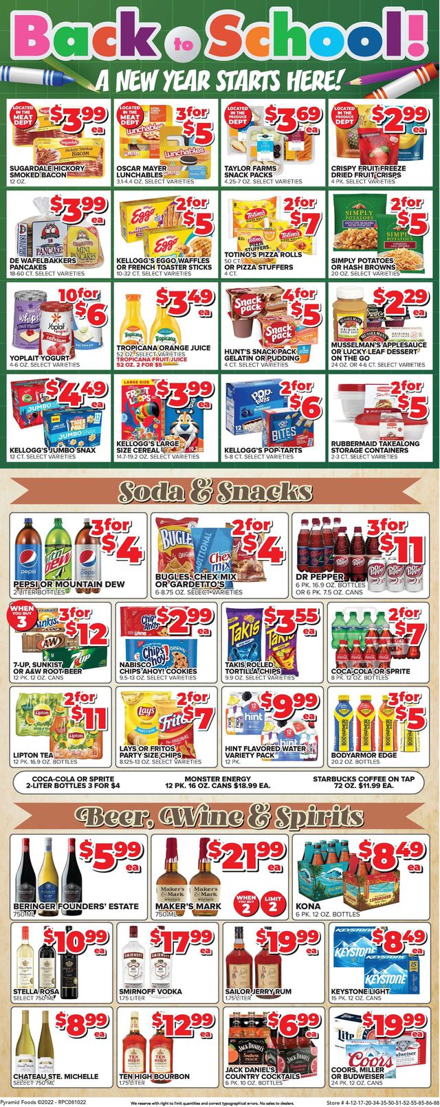 Price Cutter Ad from 08/10/2022
