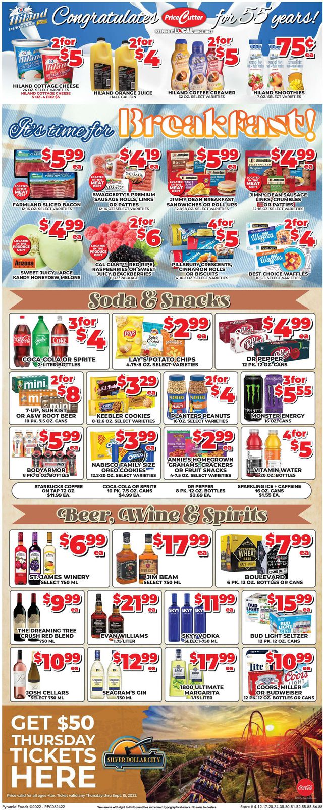 Price Cutter Ad from 08/24/2022