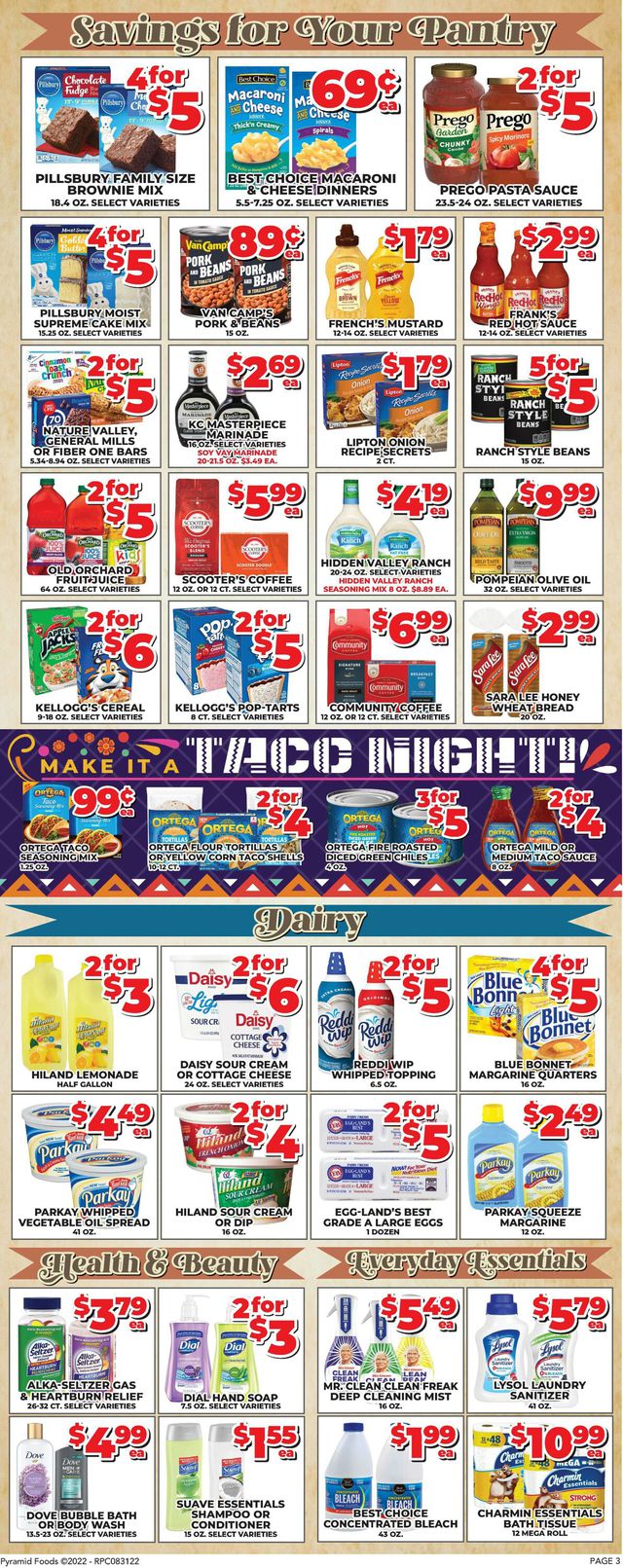Price Cutter Ad from 08/31/2022