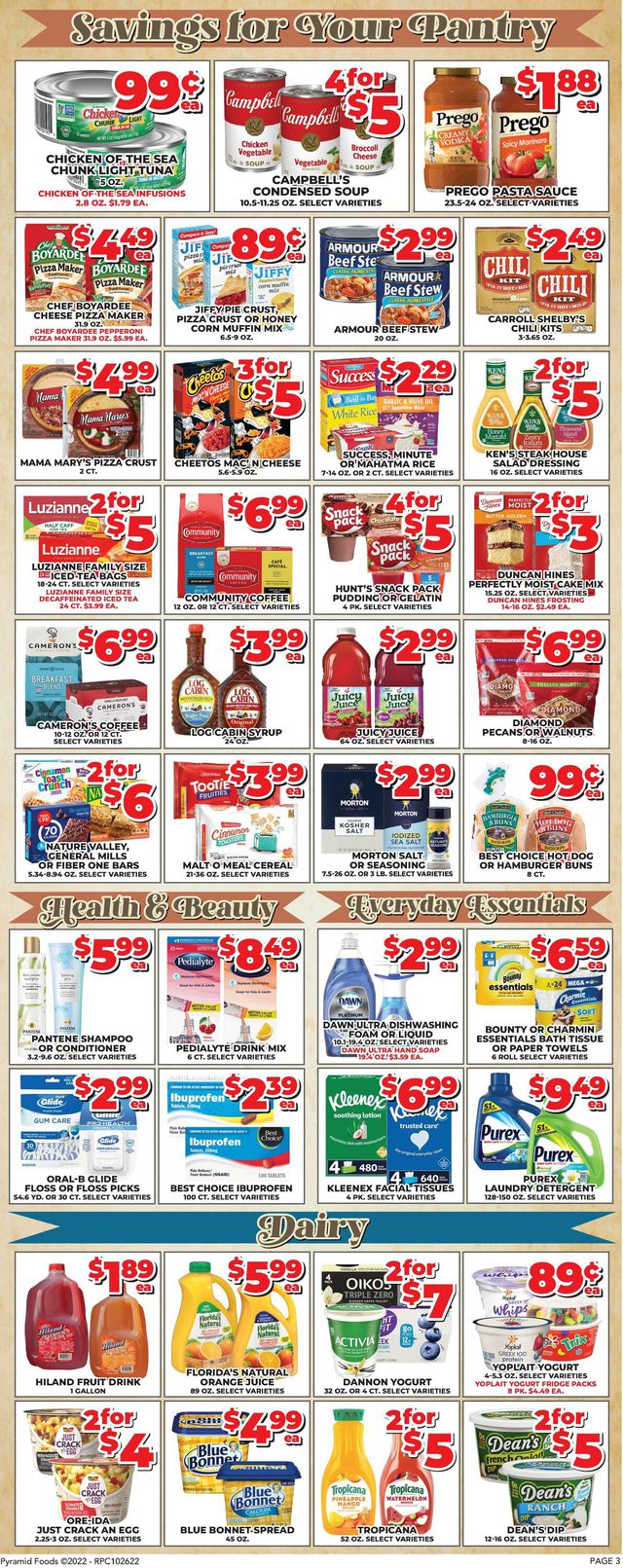 Price Cutter Ad from 10/26/2022