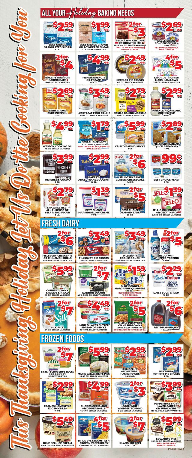 Price Cutter Ad from 11/16/2022