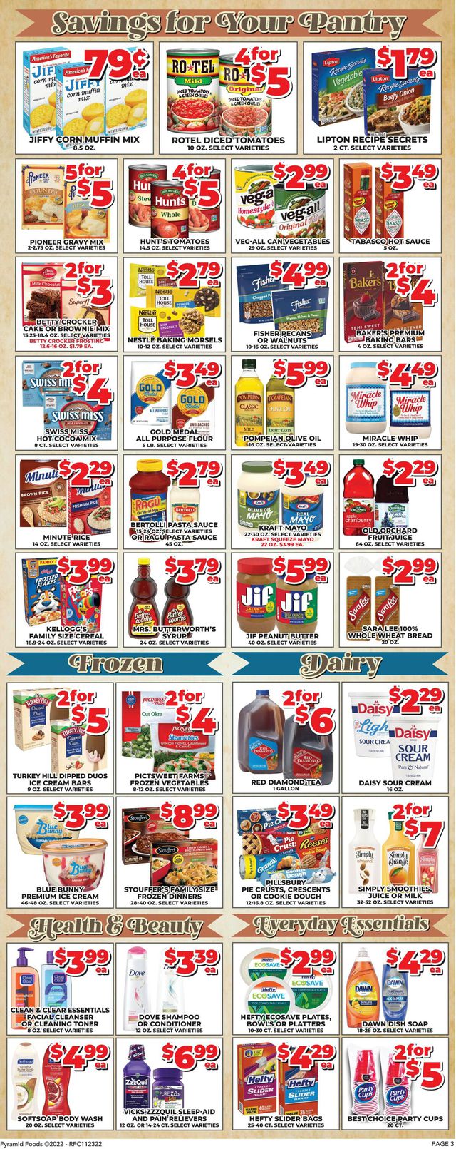 Price Cutter Ad from 11/23/2022