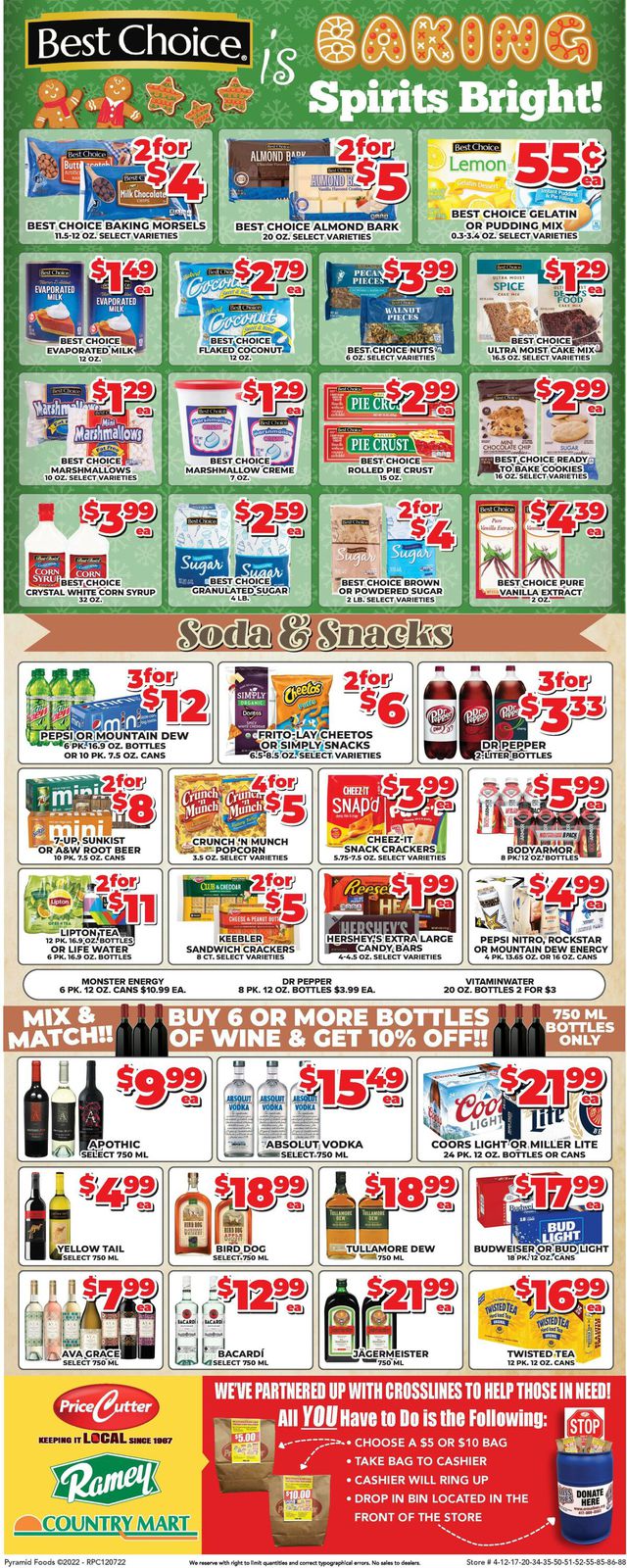 Price Cutter Ad from 12/07/2022