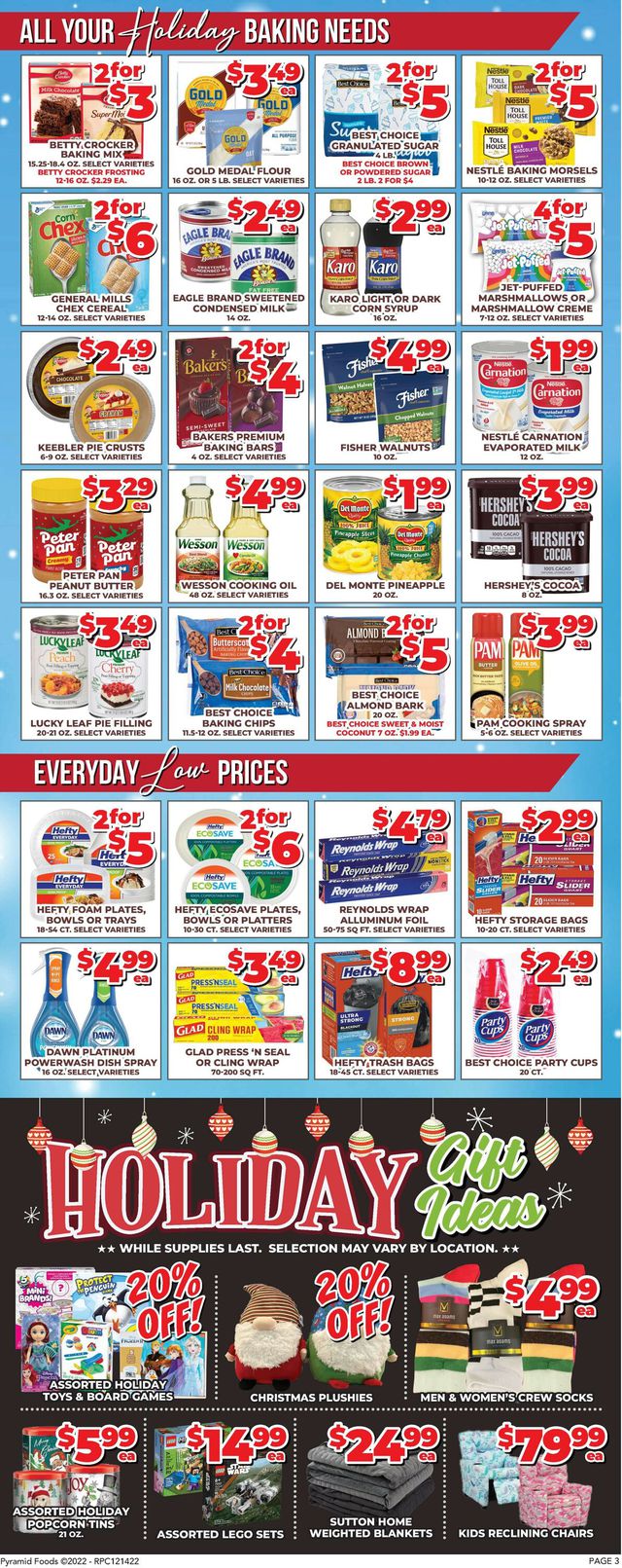 Price Cutter Ad from 12/14/2022