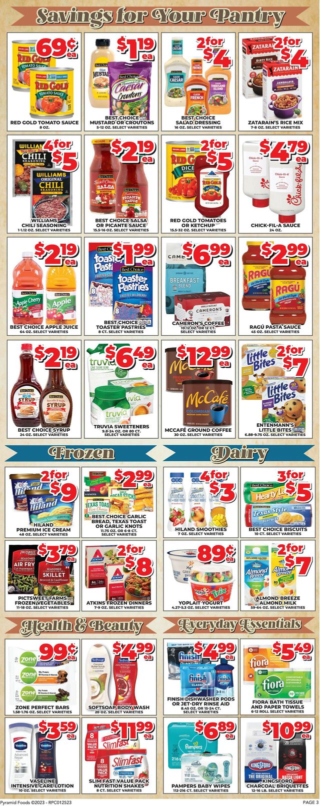 Price Cutter Ad from 01/25/2023