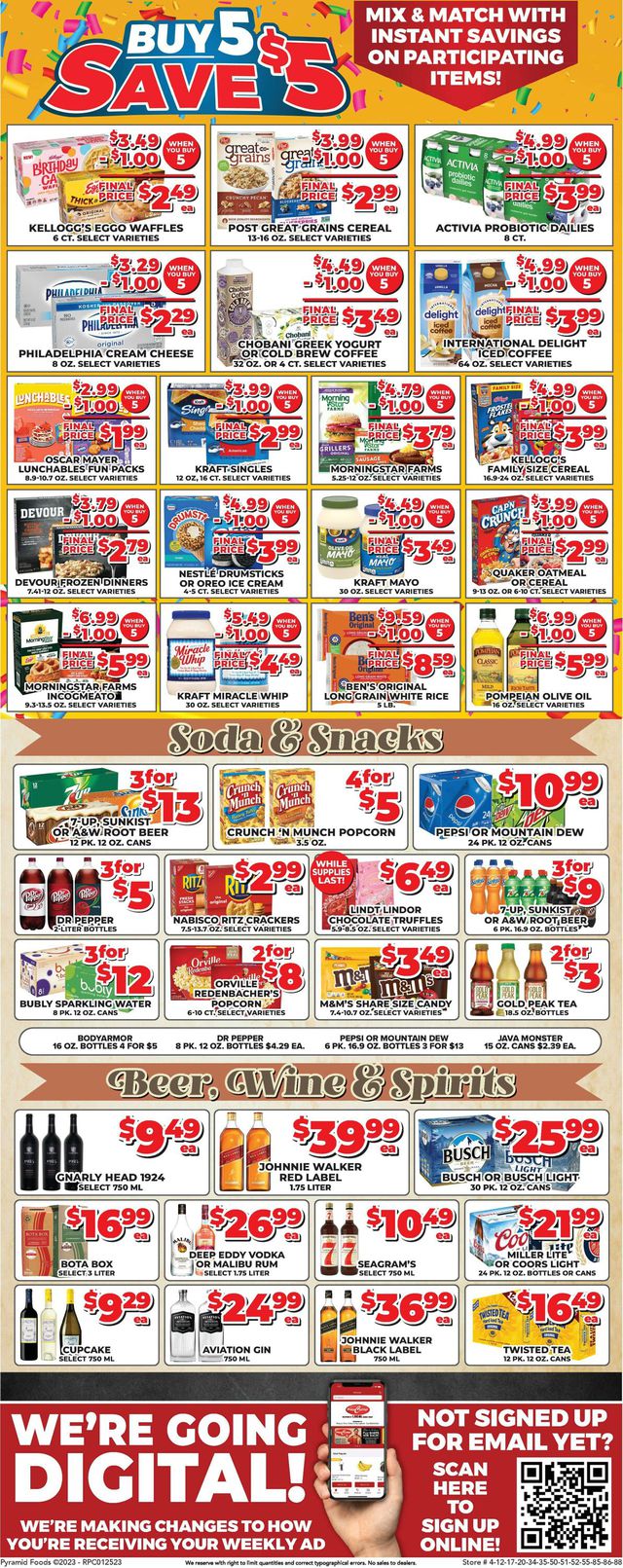 Price Cutter Ad from 01/25/2023