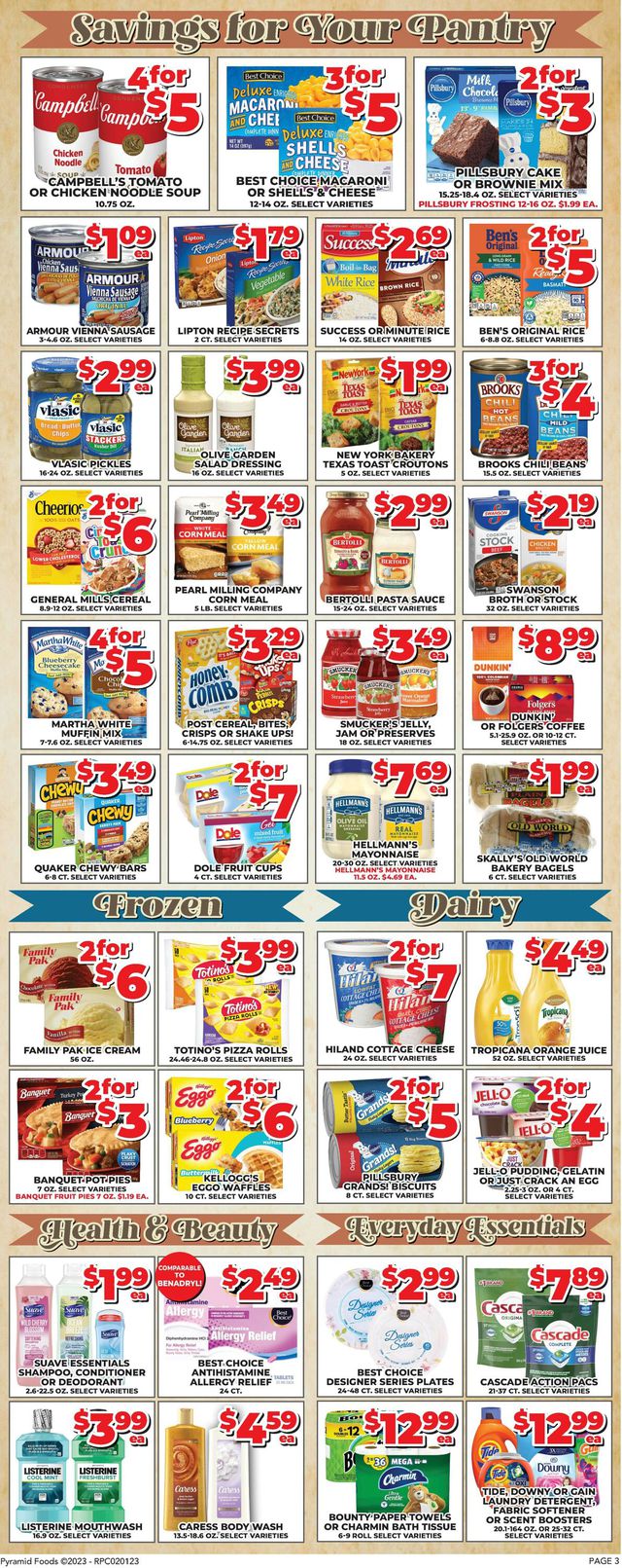 Price Cutter Ad from 02/01/2023