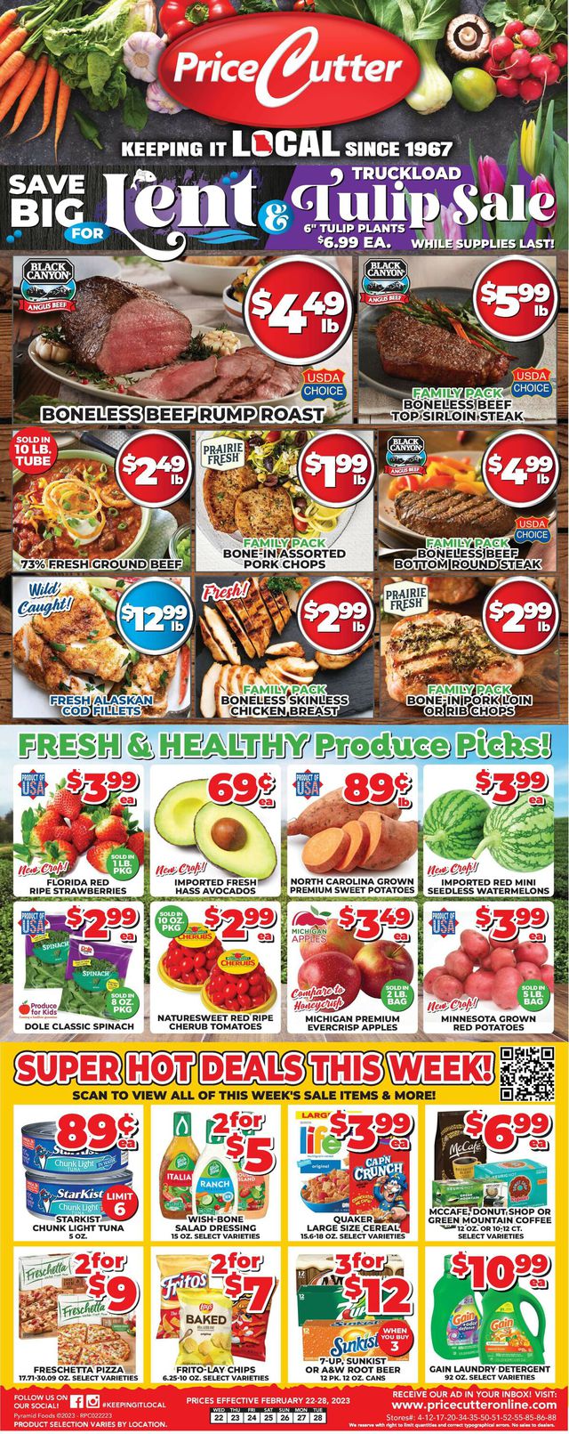 Price Cutter Ad from 02/22/2023