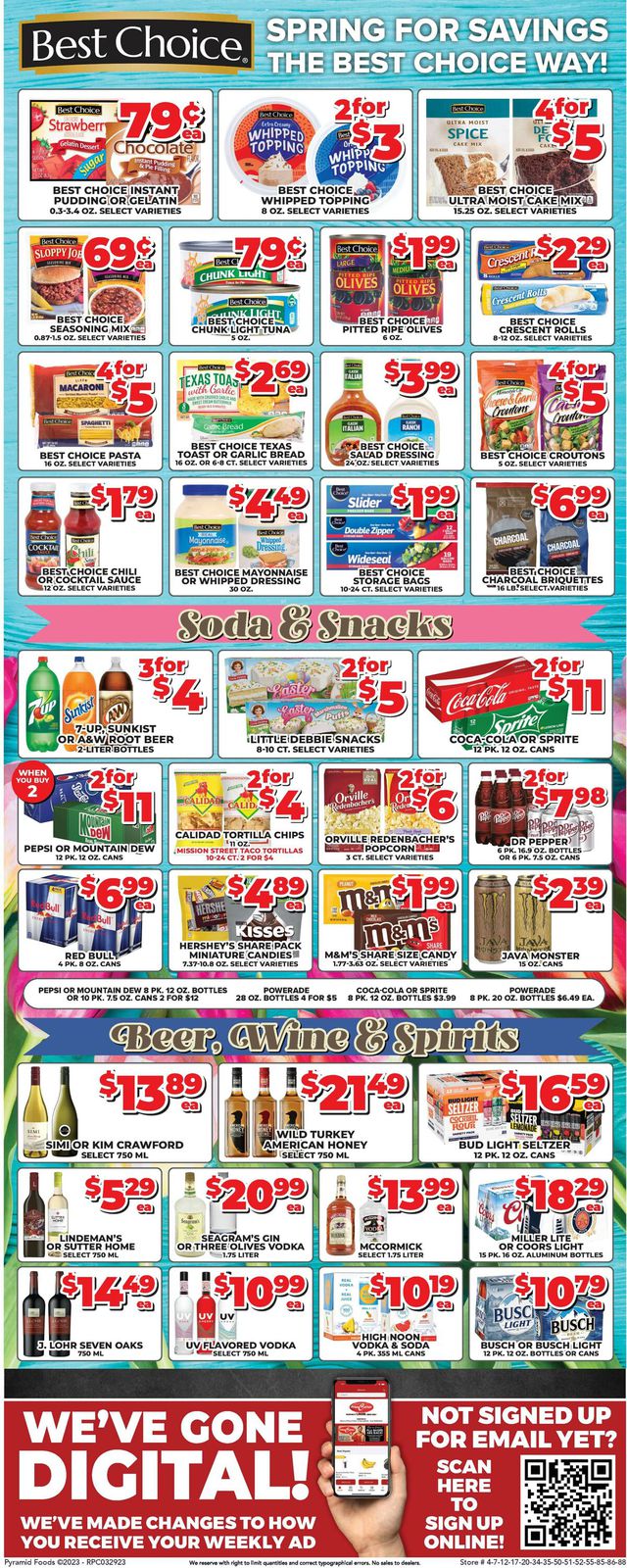 Price Cutter Ad from 03/29/2023