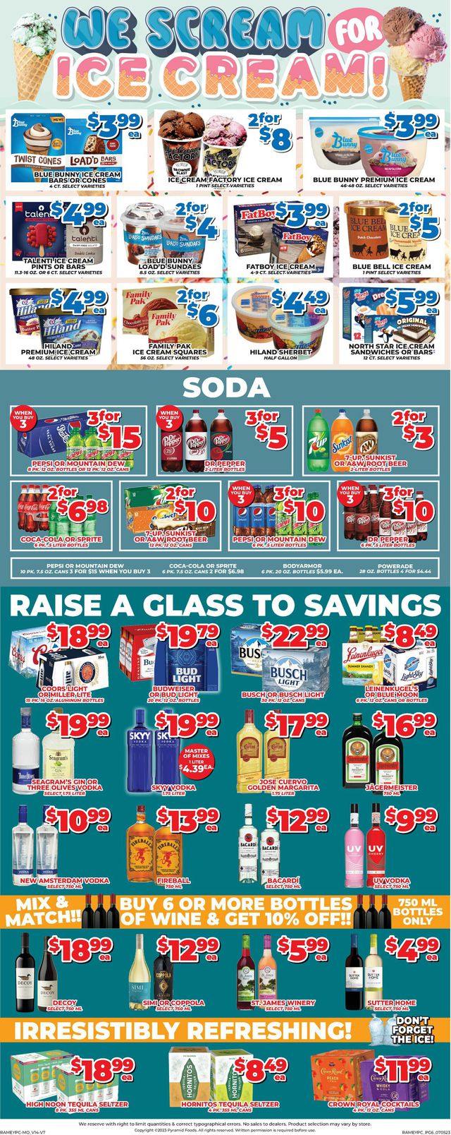 Price Cutter Ad from 07/05/2023