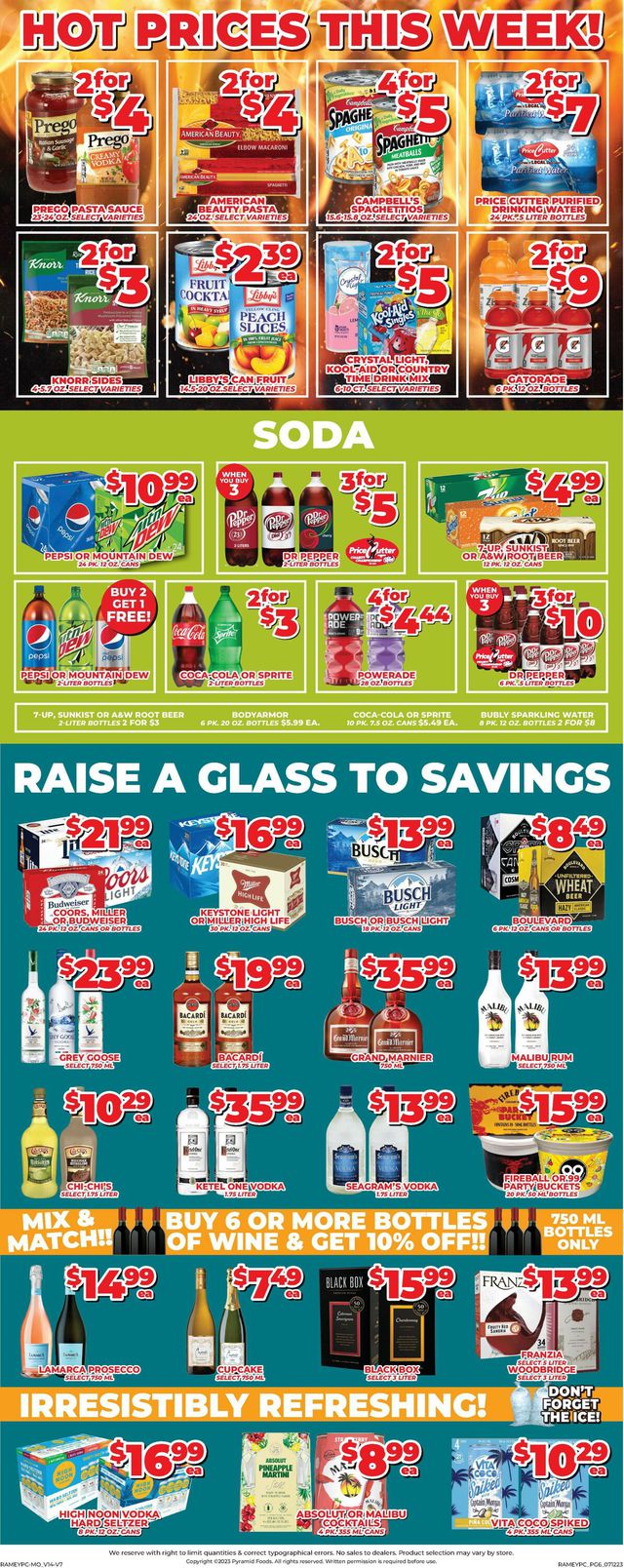 Price Cutter Ad from 07/12/2023
