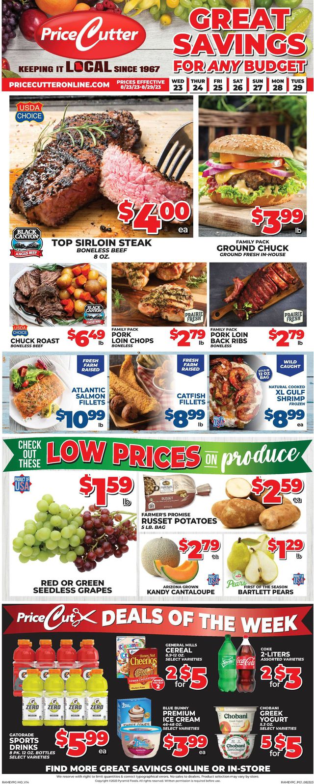 Price Cutter Ad from 08/23/2023