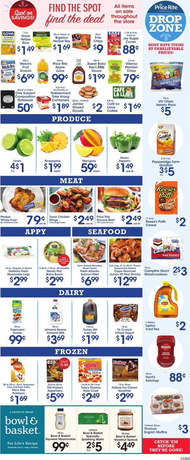 Price Rite Ad from 07/31/2020