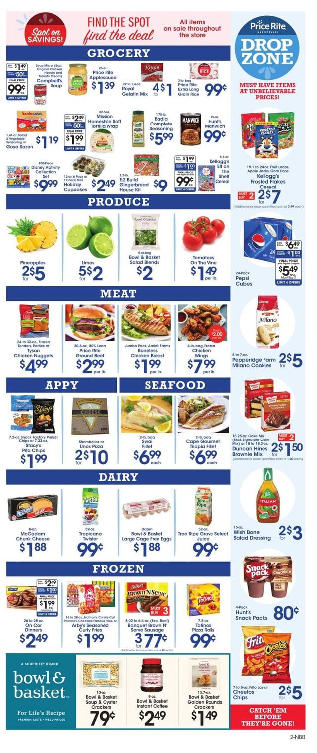 Price Rite Ad from 11/27/2020