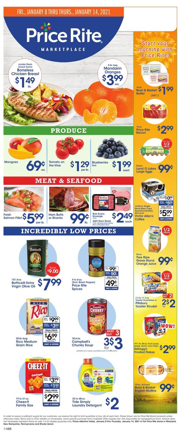Price Rite Ad from 01/08/2021