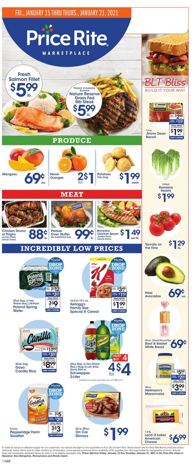 Price Rite Ad from 01/15/2021