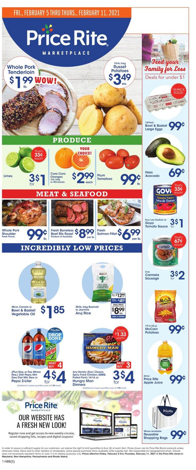 Price Rite Ad from 02/05/2021