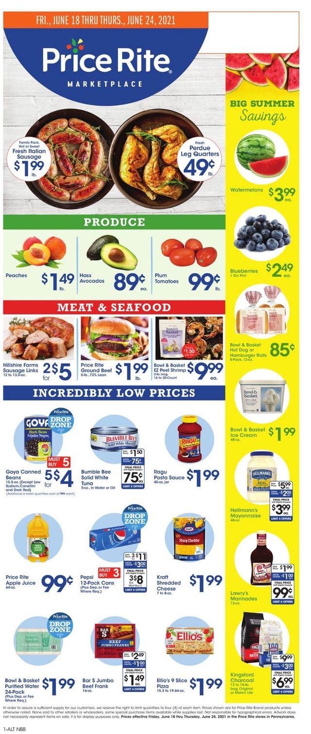 Price Rite Ad from 06/18/2021