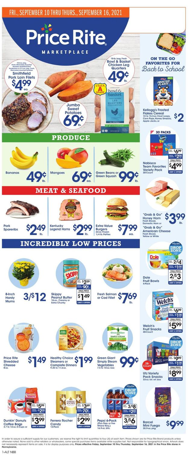 Price Rite Ad from 09/10/2021