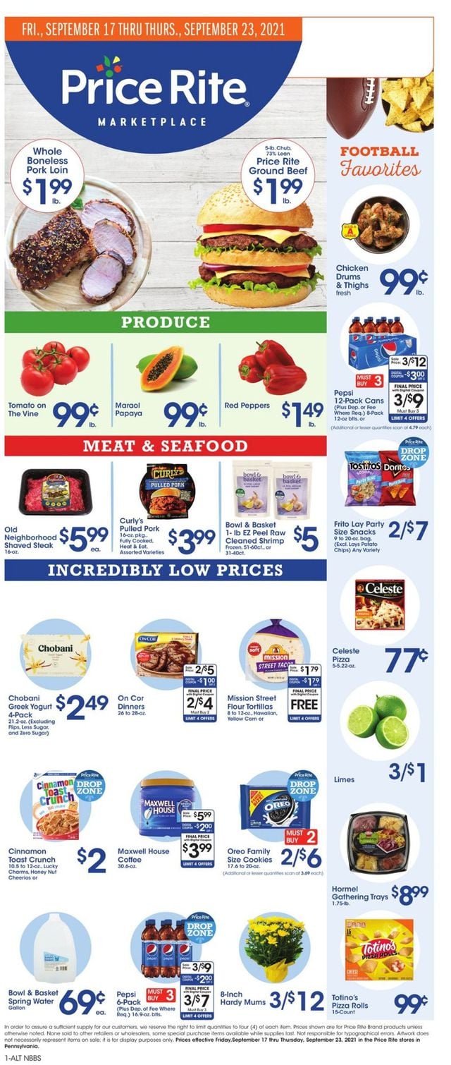 Price Rite Ad from 09/17/2021