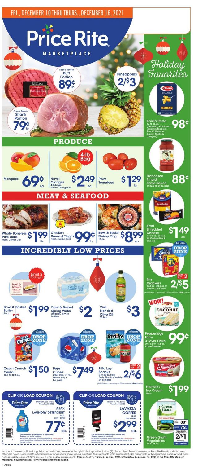 Price Rite Ad from 12/10/2021