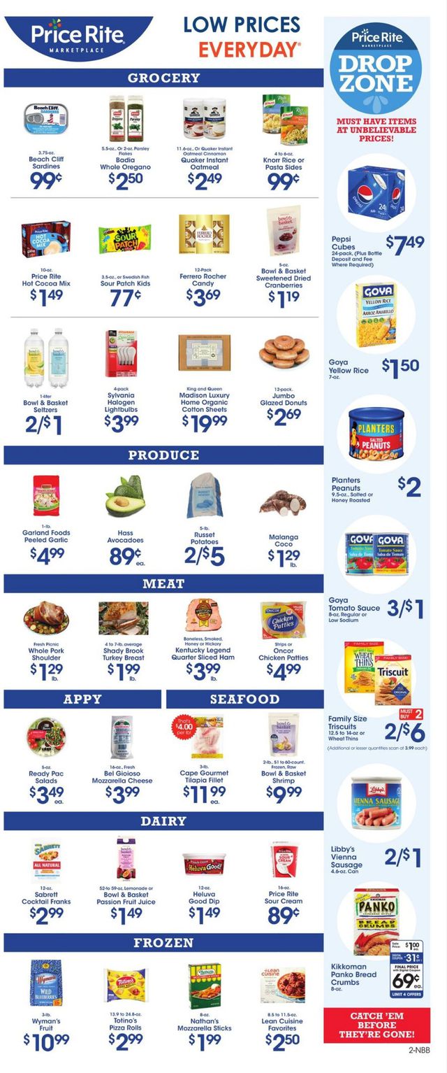 Price Rite Ad from 12/31/2021