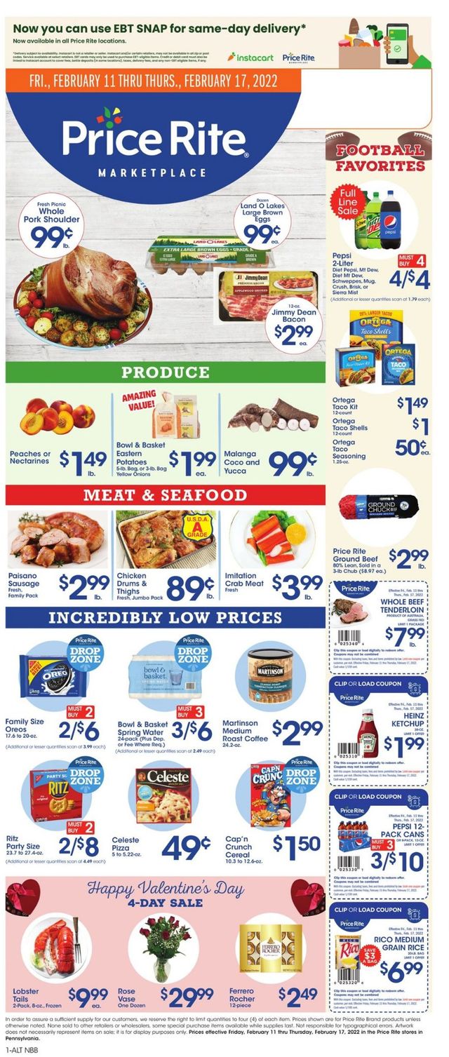 Price Rite Ad from 02/11/2022