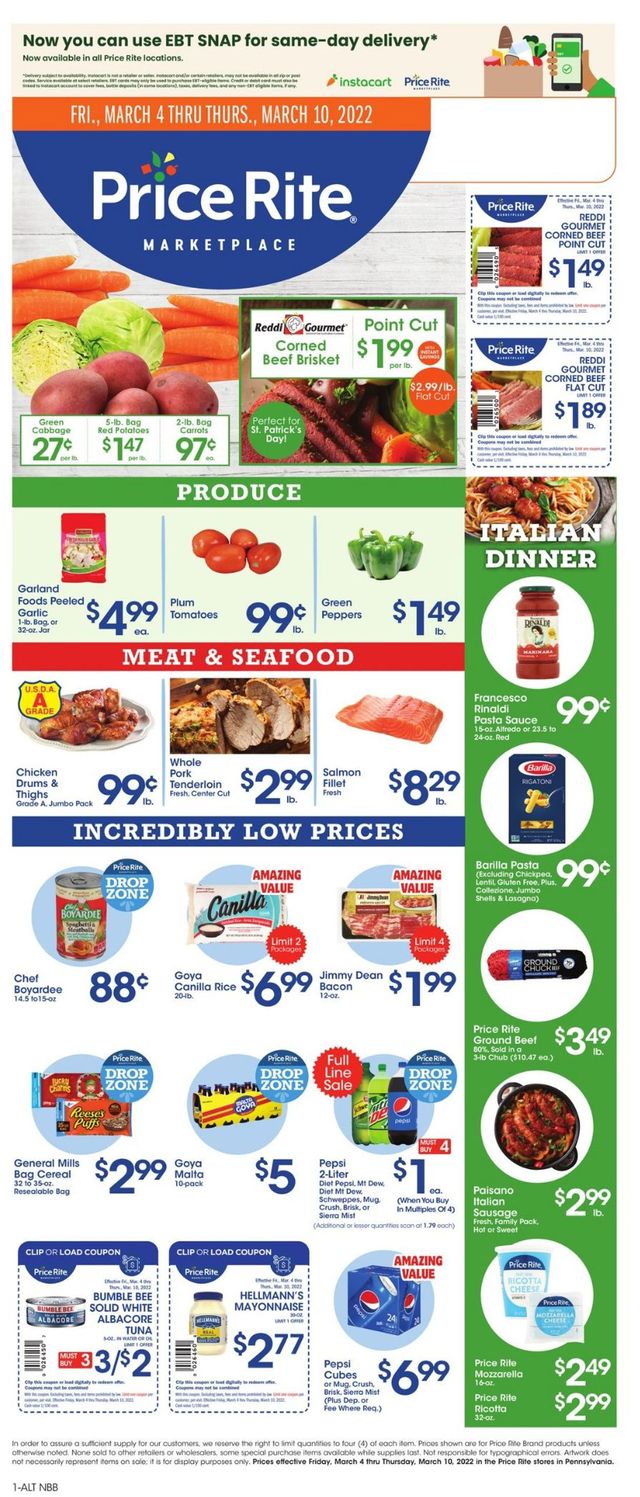 Price Rite Ad from 03/04/2022