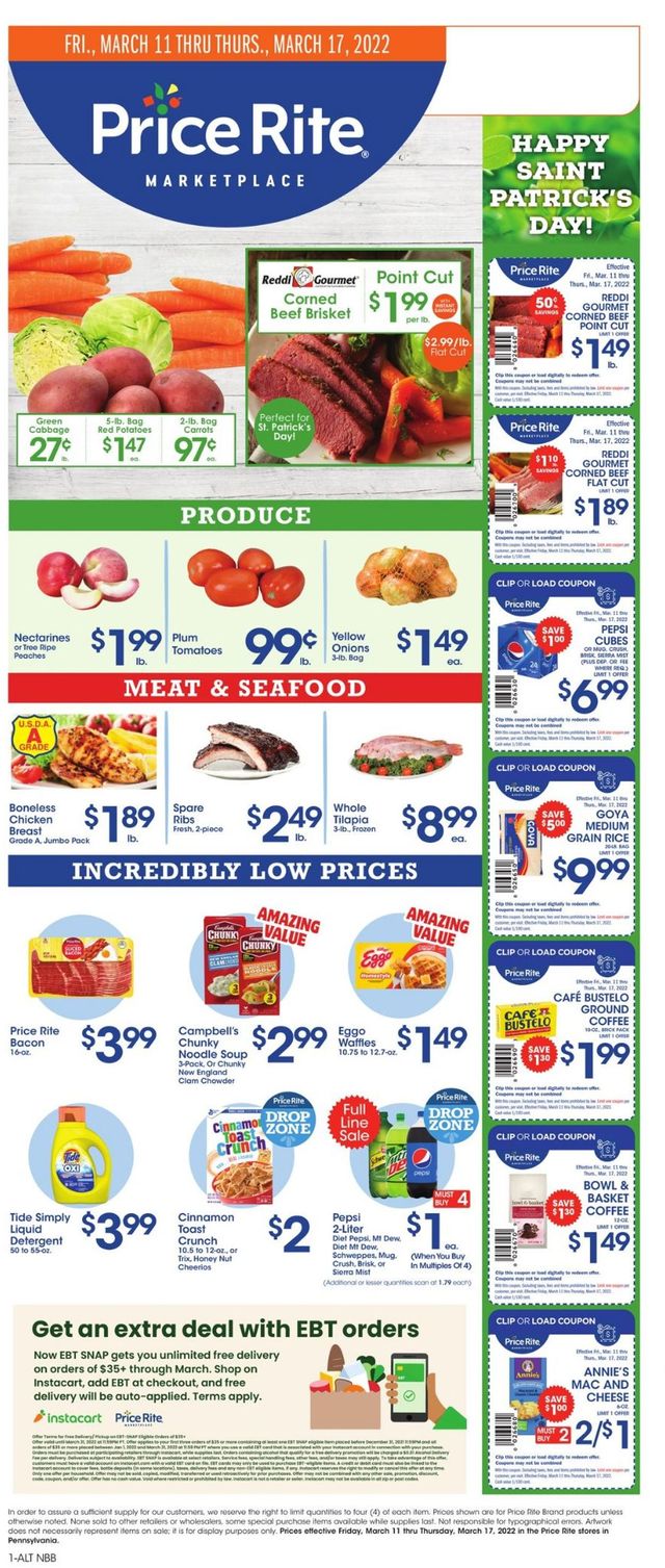 Price Rite Ad from 03/11/2022