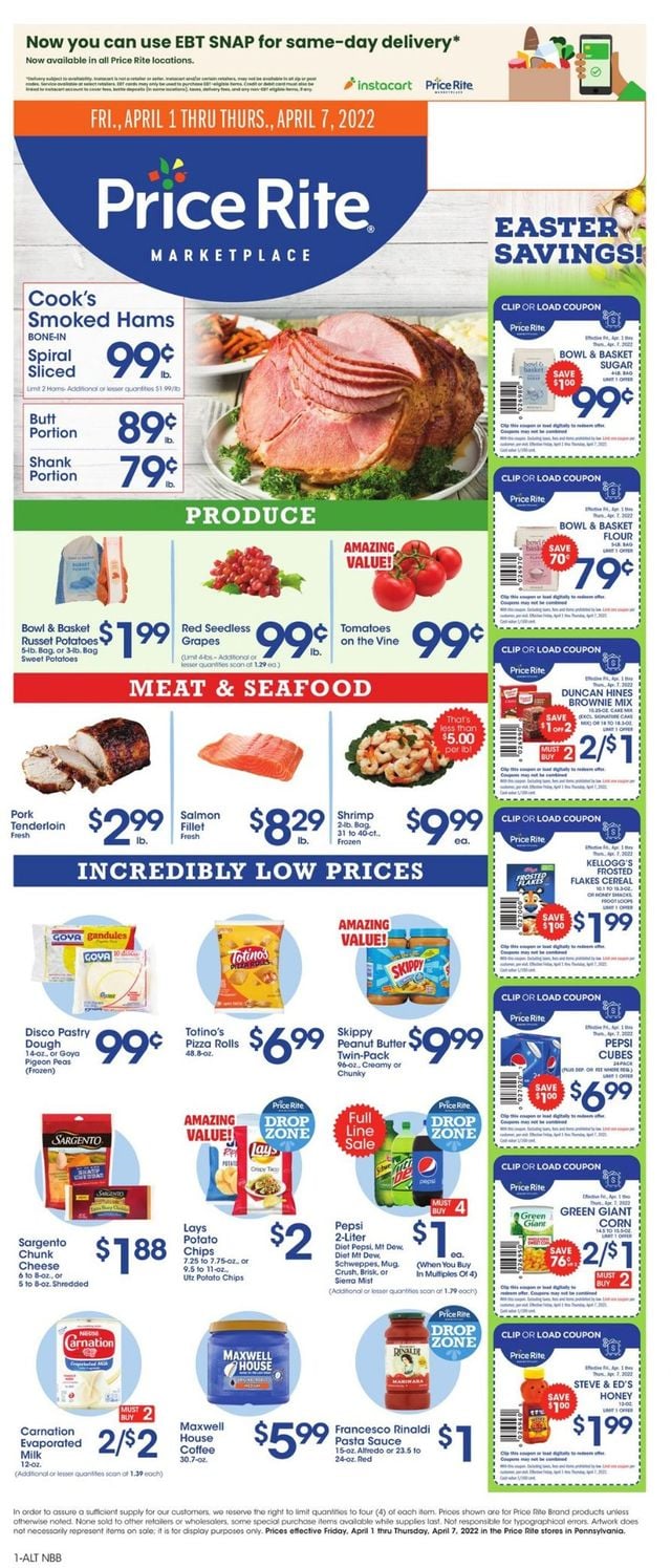 Price Rite Ad from 04/01/2022