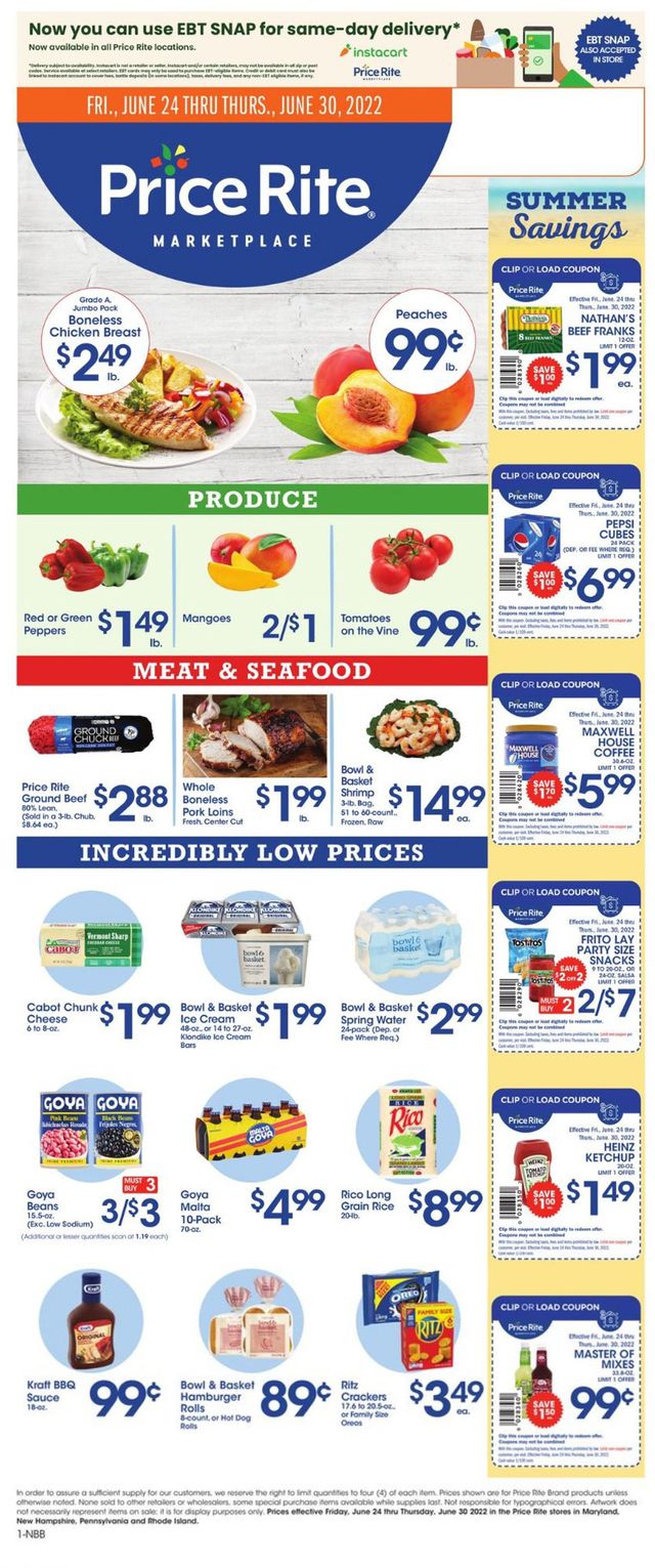 Price Rite Ad from 06/24/2022