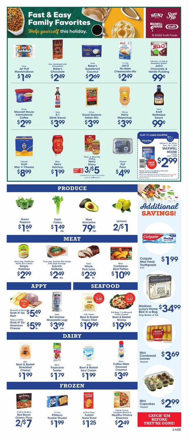 Price Rite Ad from 10/28/2022