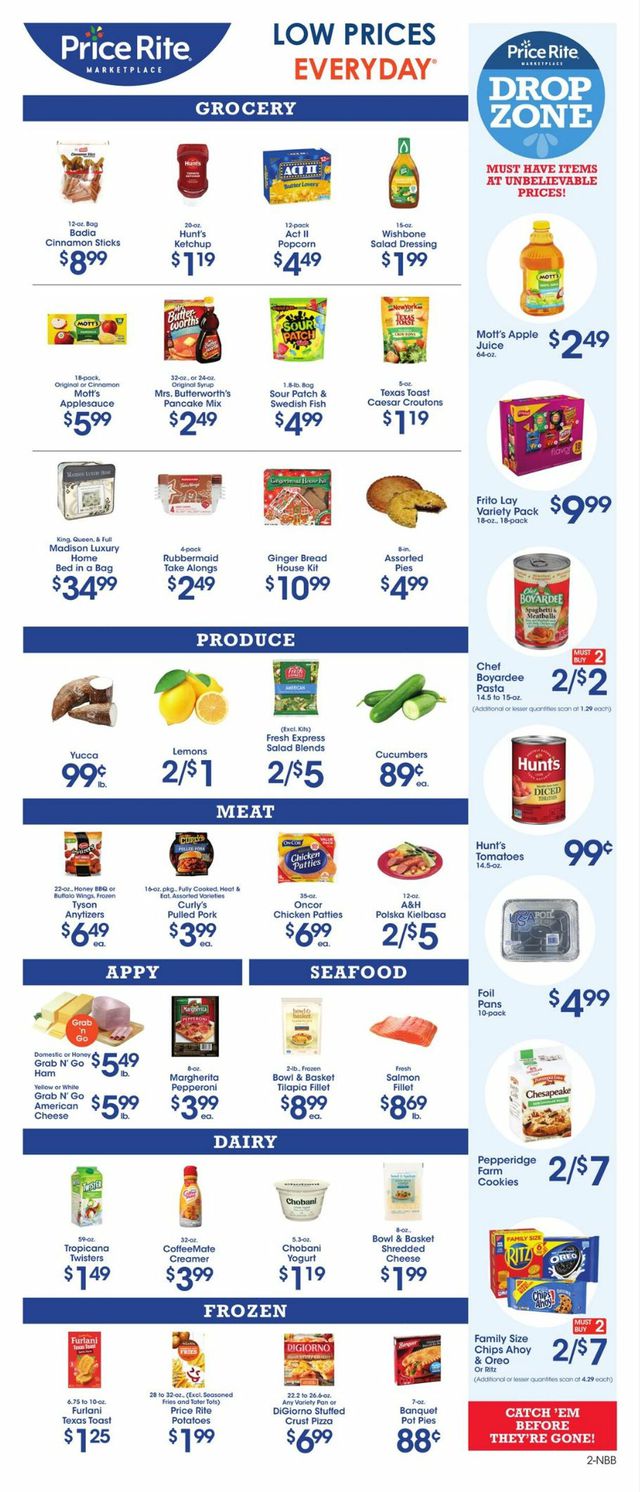 Price Rite Ad from 11/25/2022