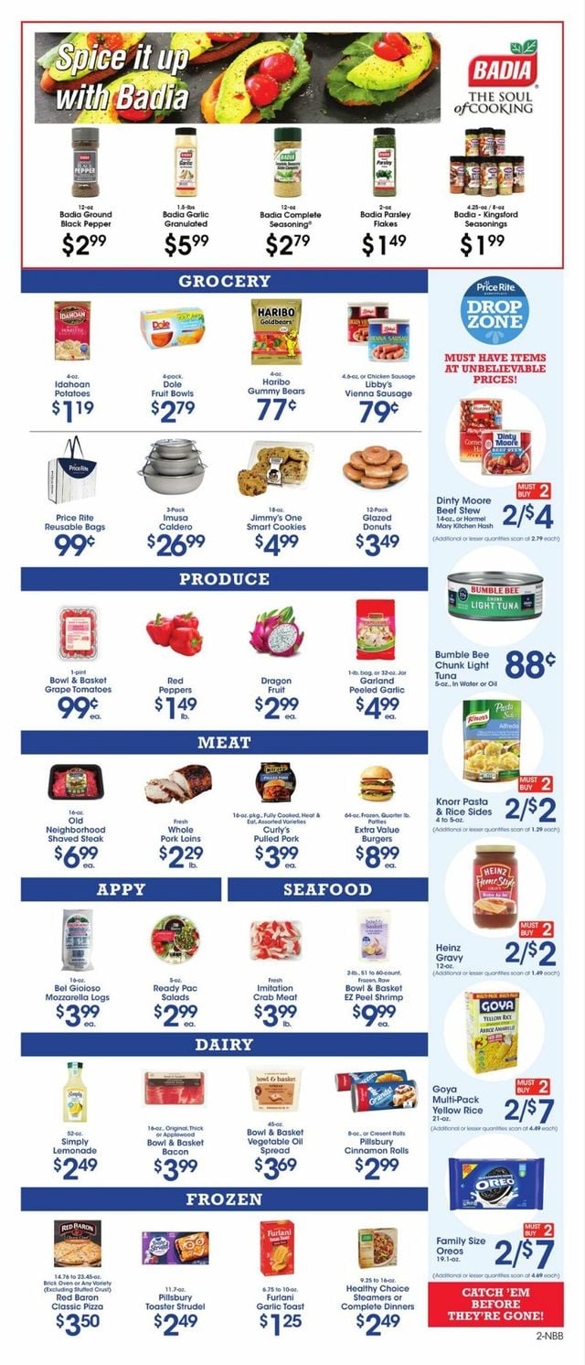 Price Rite Ad from 01/20/2023