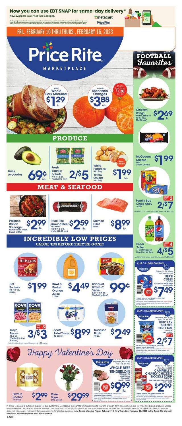 Price Rite Ad from 02/10/2023