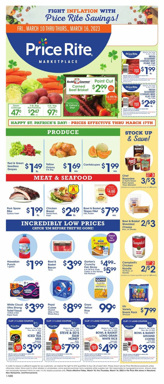 Price Rite Ad from 03/10/2023