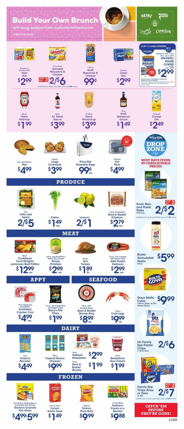 Price Rite Ad from 03/31/2023