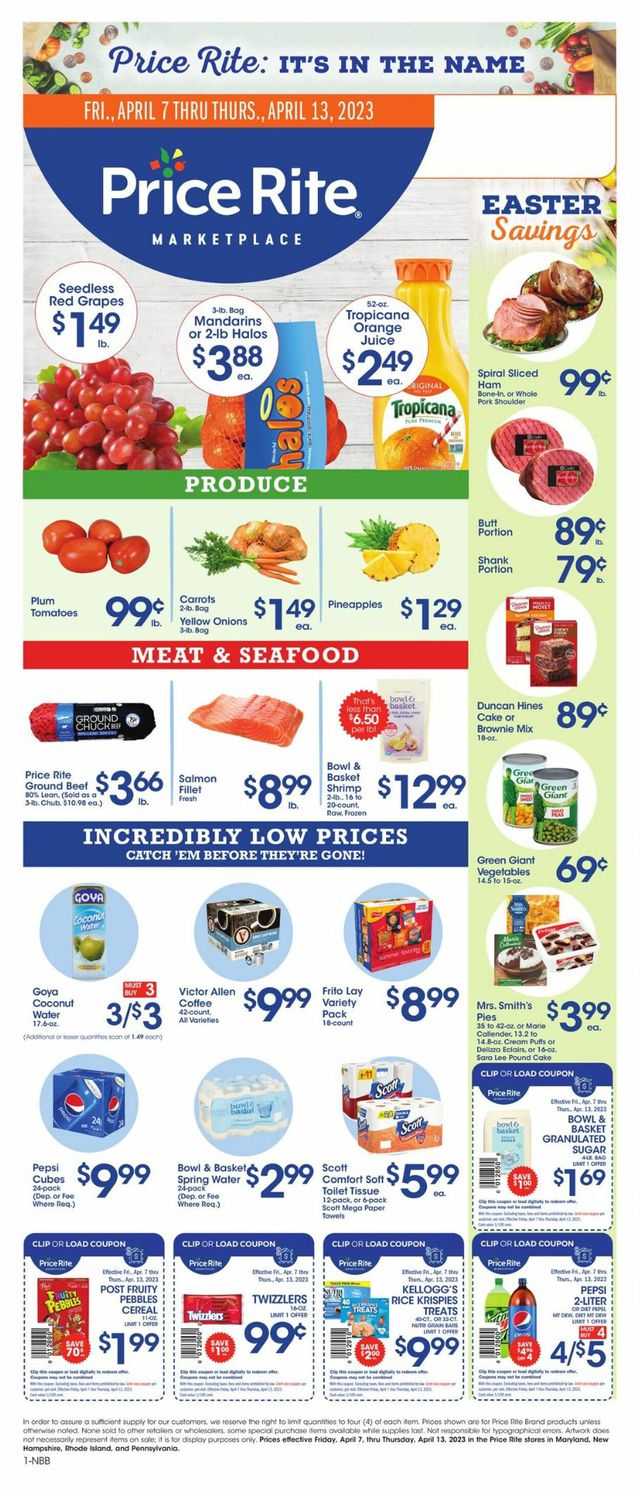 Price Rite Ad from 04/07/2023