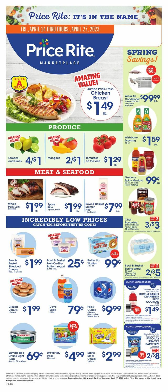 Price Rite Ad from 04/14/2023